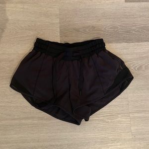 Black lululemon black gym shorts